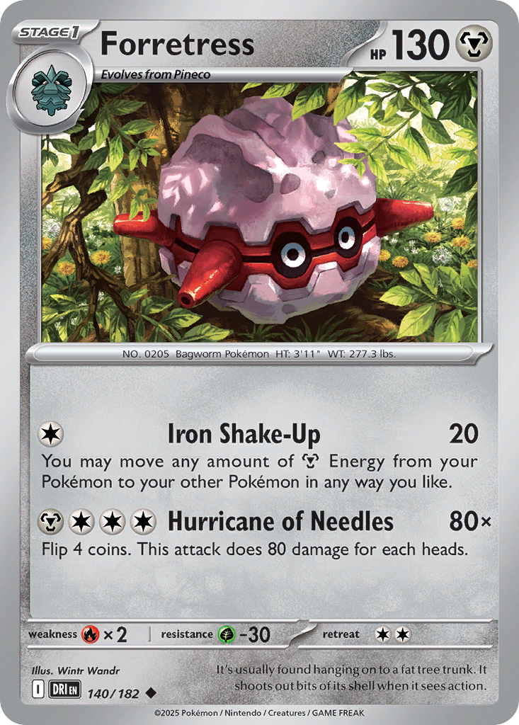 Forretress 140/182 - Reverse Holo