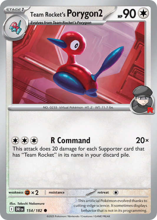 Team Rocket’s Porygon2 154/182 - Reverse Holo