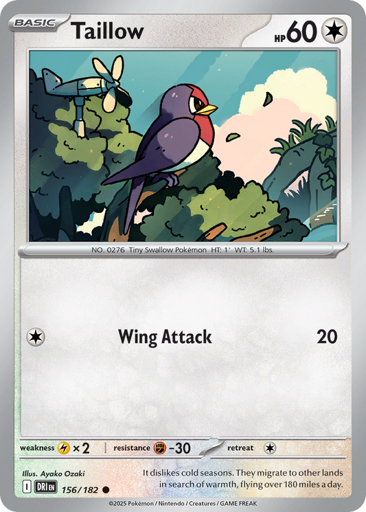 Taillow 156/182 - Reverse Holo