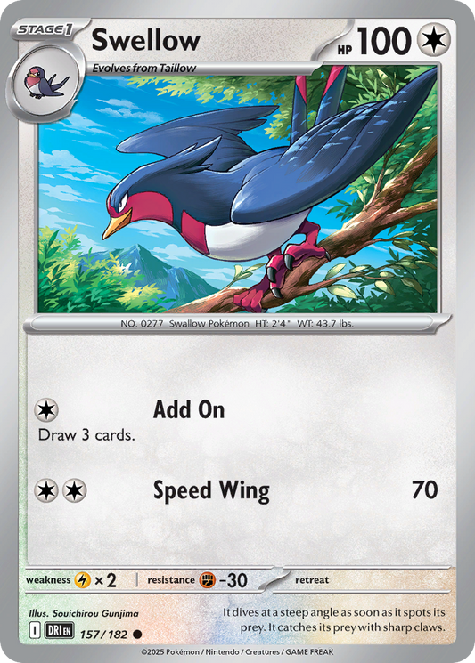 Swellow 157/182 - Reverse Holo
