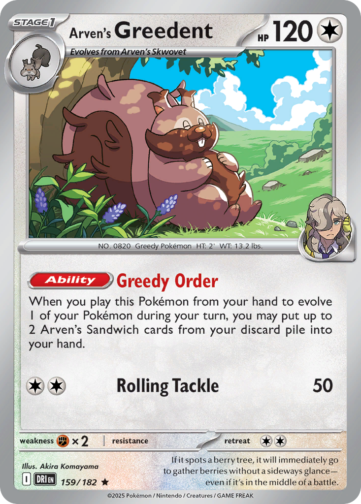 Arven’s Greedent 159/182