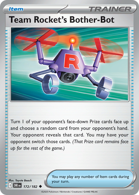 Team Rocket’s Bother-Bot 172/182 - Reverse Holo