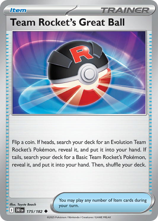 Team Rocket’s Great Ball 175/182 - Reverse Holo