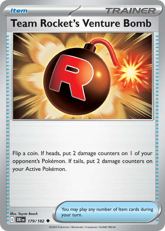 Team Rocket’s Venture Bomb 179/182 - Reverse Holo