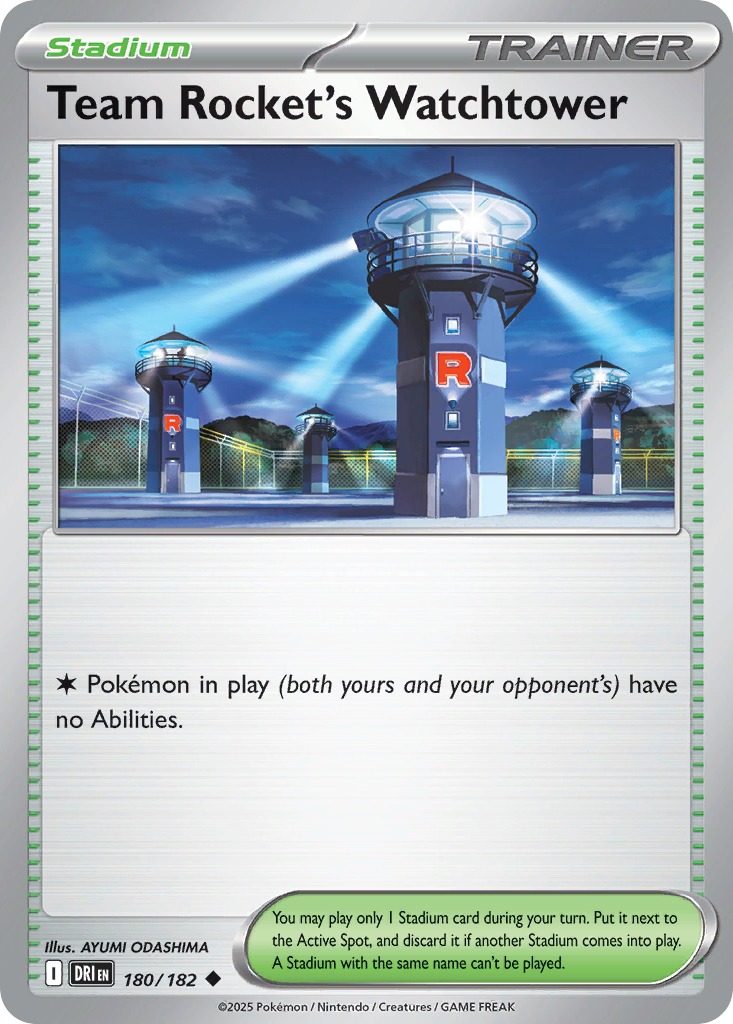 Team Rocket’s Watchtower 180/182 - Reverse Holo