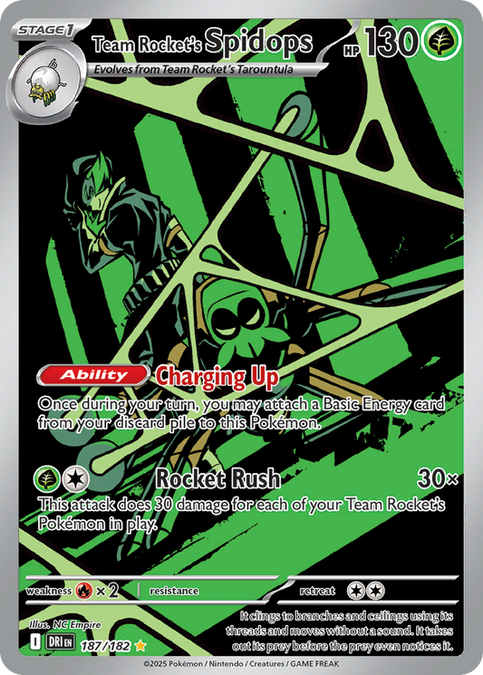 Team Rocket’s Spidops 187/182 - Reverse Holo