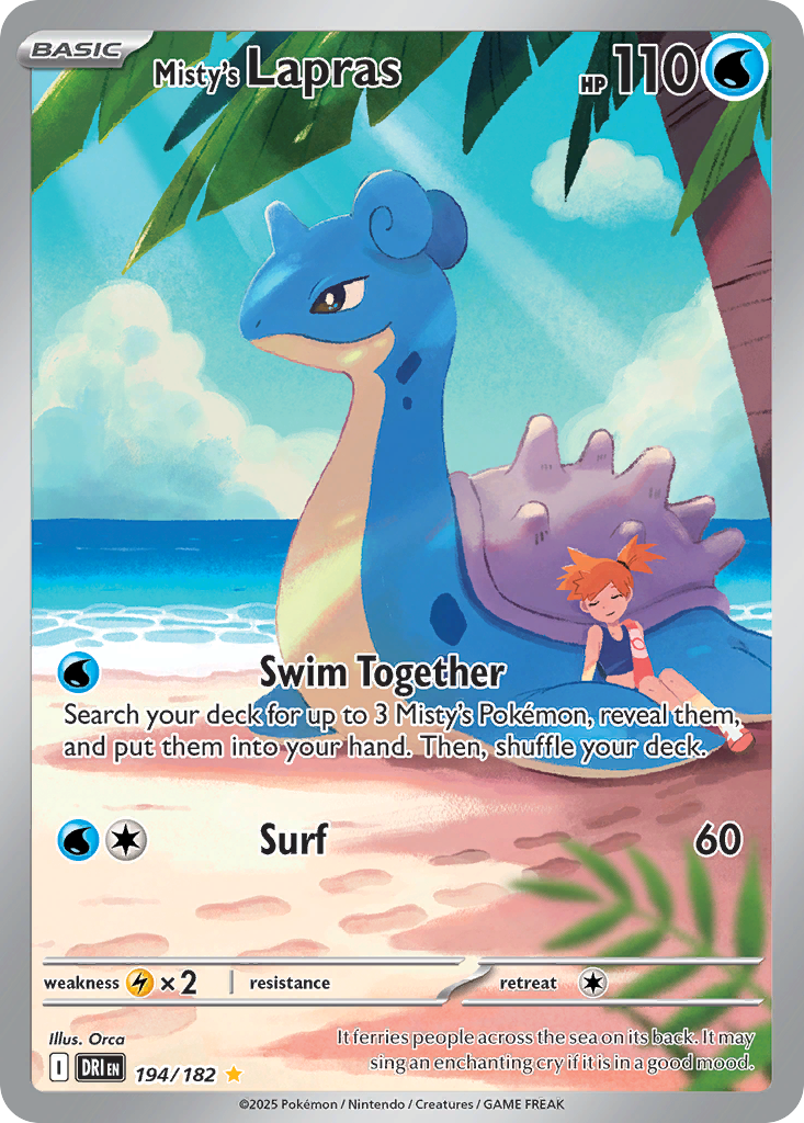 Misty’s Lapras 194/182 - Reverse Holo