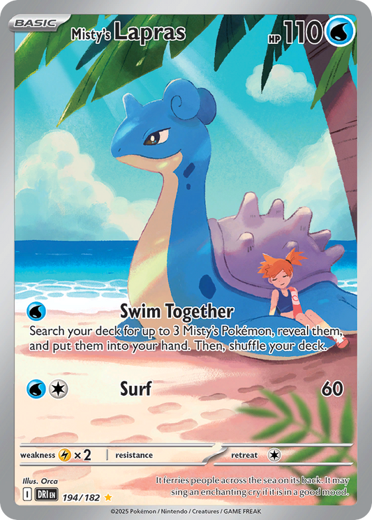 Misty’s Lapras 194/182 - Reverse Holo