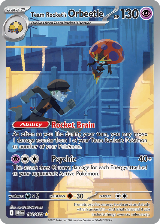Team Rocket’s Orbeetle 198/182 - Reverse Holo