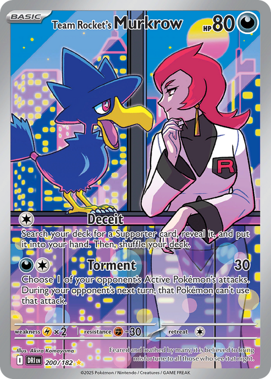 Team Rocket’s Murkrow 200/182 - Reverse Holo