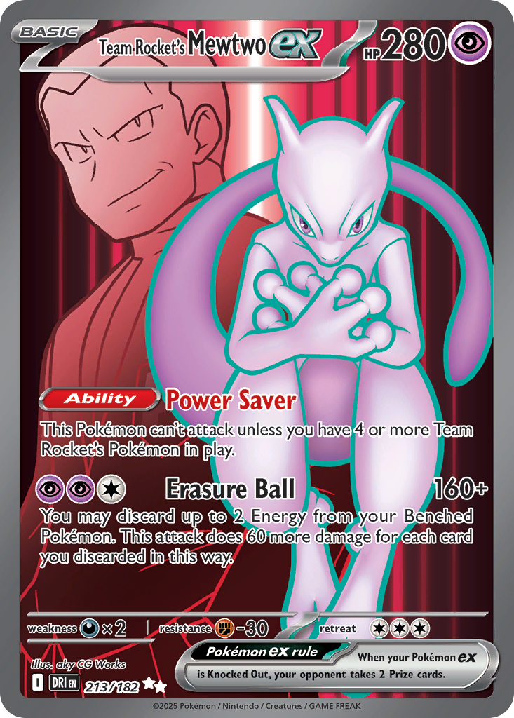Team Rocket’s Mewtwo ex 213/182