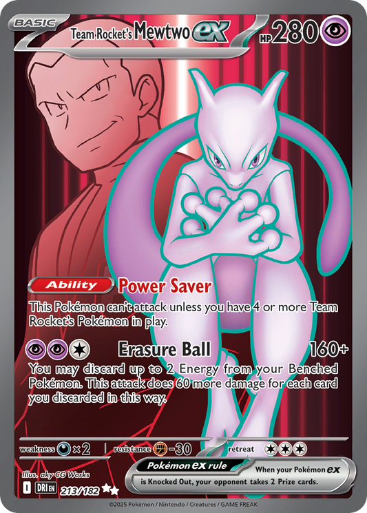 Team Rocket’s Mewtwo ex 213/182