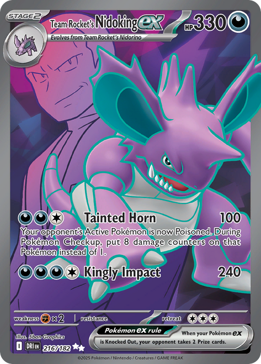 Team Rocket’s Nidoking ex 216/182