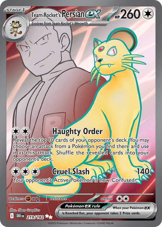 Team Rocket’s Persian ex 219/182