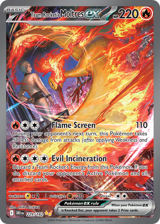 Team Rocket’s Moltres ex 229/182