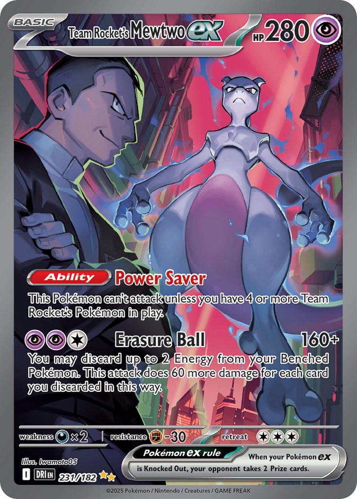 Team Rocket’s Mewtwo ex 231/182