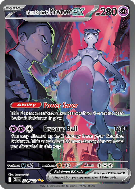 Team Rocket’s Mewtwo ex 231/182