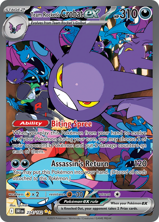 Team Rocket’s Crobat ex 234/182