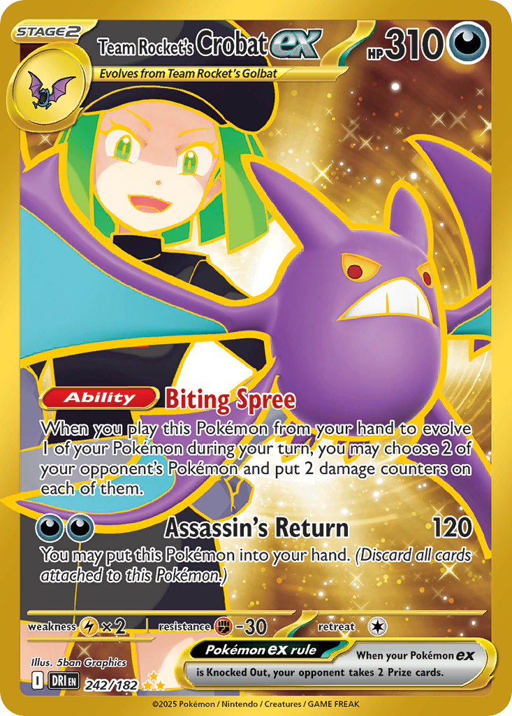 Team Rocket’s Crobat ex 242/182