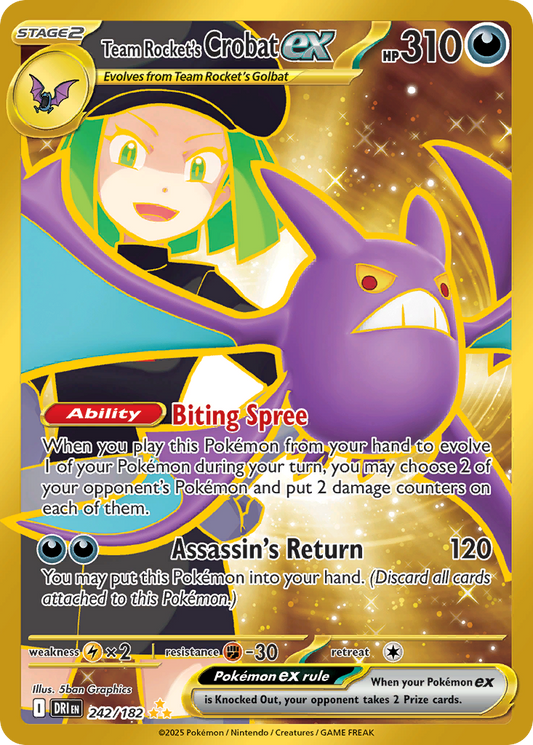 Team Rocket’s Crobat ex 242/182