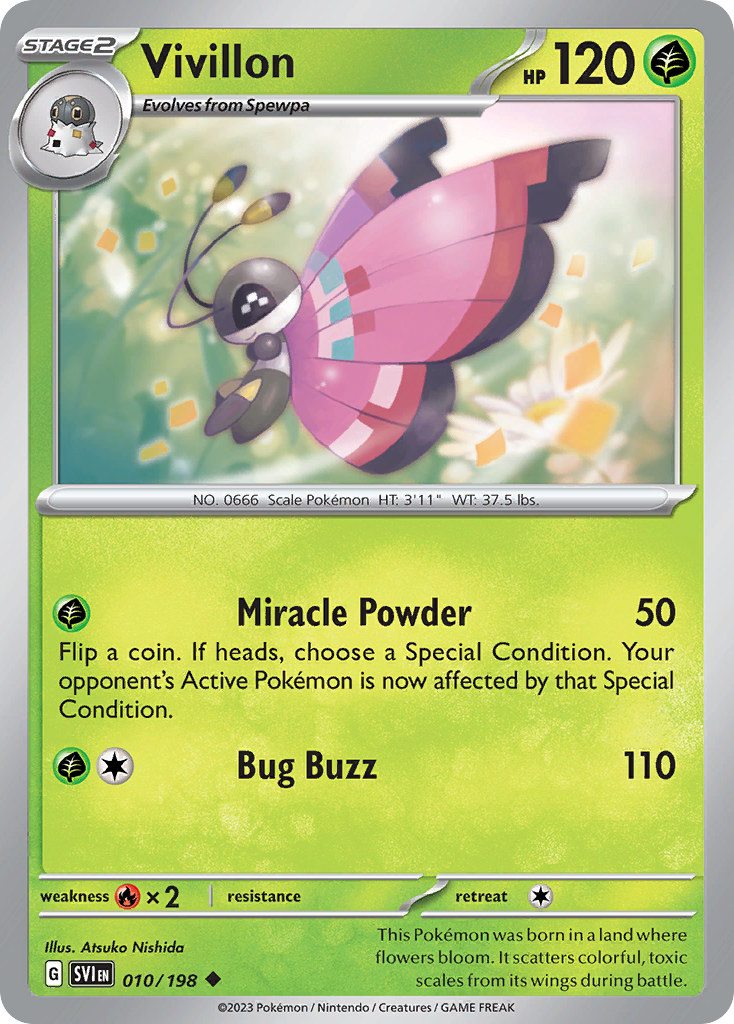 Vivillon 010/198 - Reverse Holo