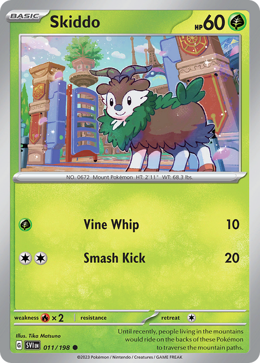 Skiddo 011/198 - Reverse Holo