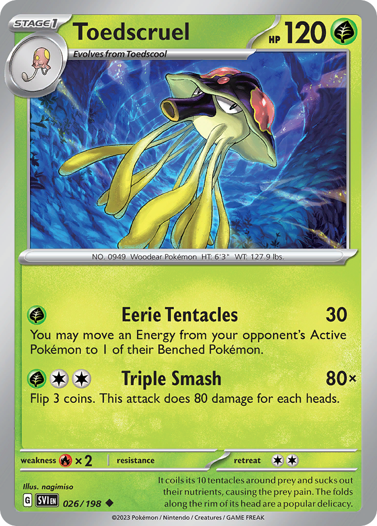 Toedscruel 026/198 - Reverse Holo