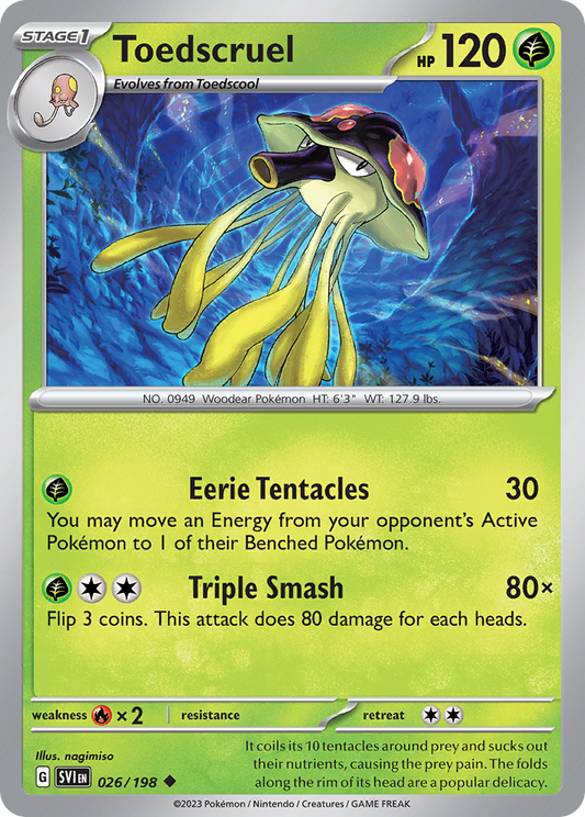 Toedscruel 026/198 - Reverse Holo