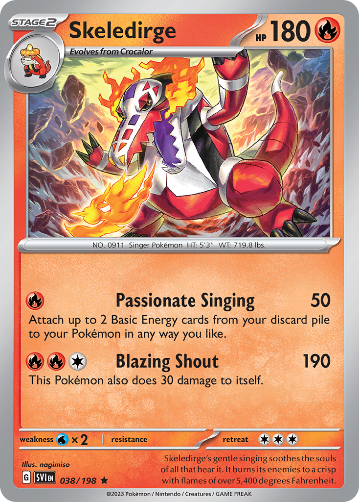 Skeledirge 038/198 - Reverse Holo