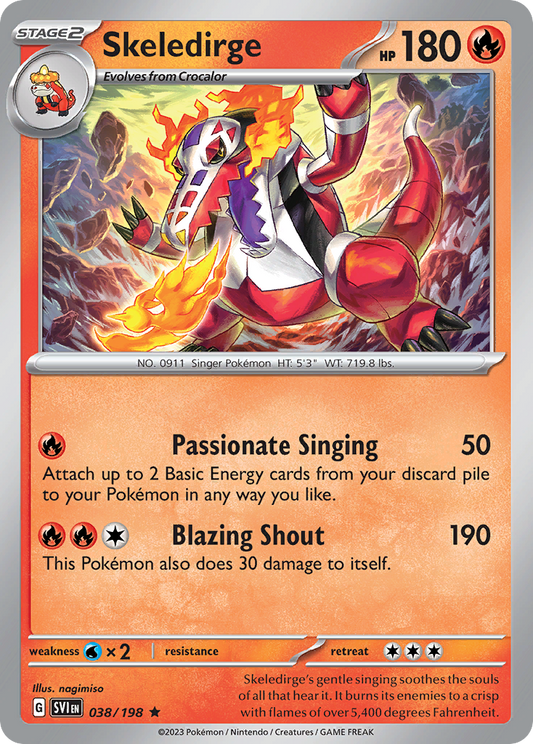 Skeledirge 038/198 - Reverse Holo