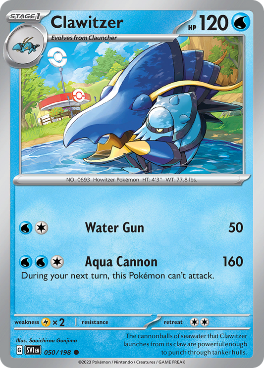 Clawitzer 050/198 - Reverse Holo