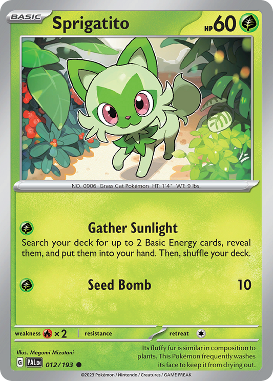 Sprigatito 012/193 - Reverse Holo
