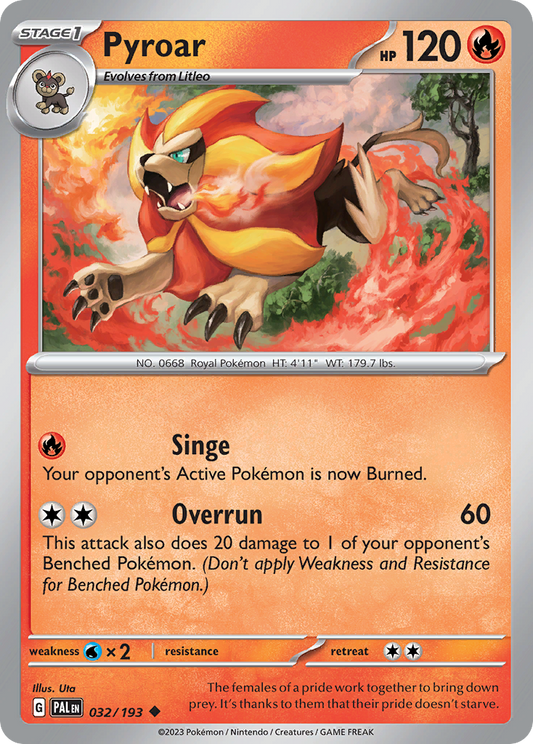 Pyroar 032/193 - Reverse Holo