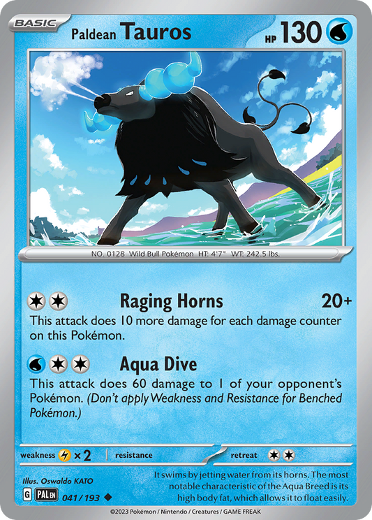 Paldean Tauros 041/193 - Reverse Holo