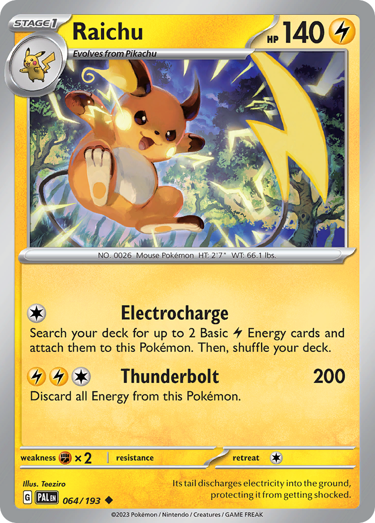 Raichu 064/193 - Reverse Holo