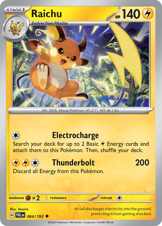 Raichu 064/193 - Reverse Holo