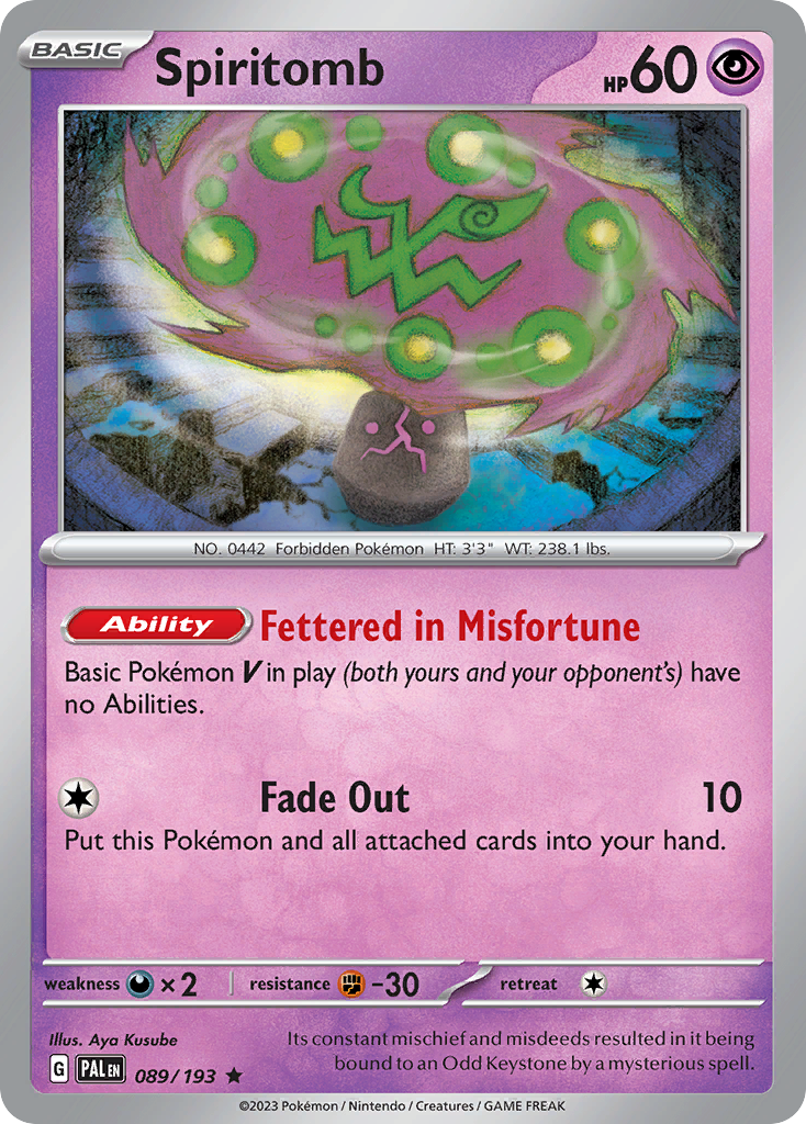 Spiritomb 089/193 - Reverse Holo