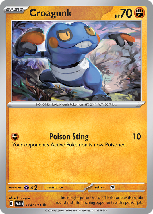 Croagunk 114/193 - Reverse Holo