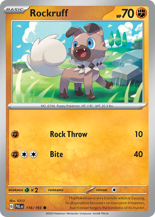 Rockruff 116/193 - Reverse Holo