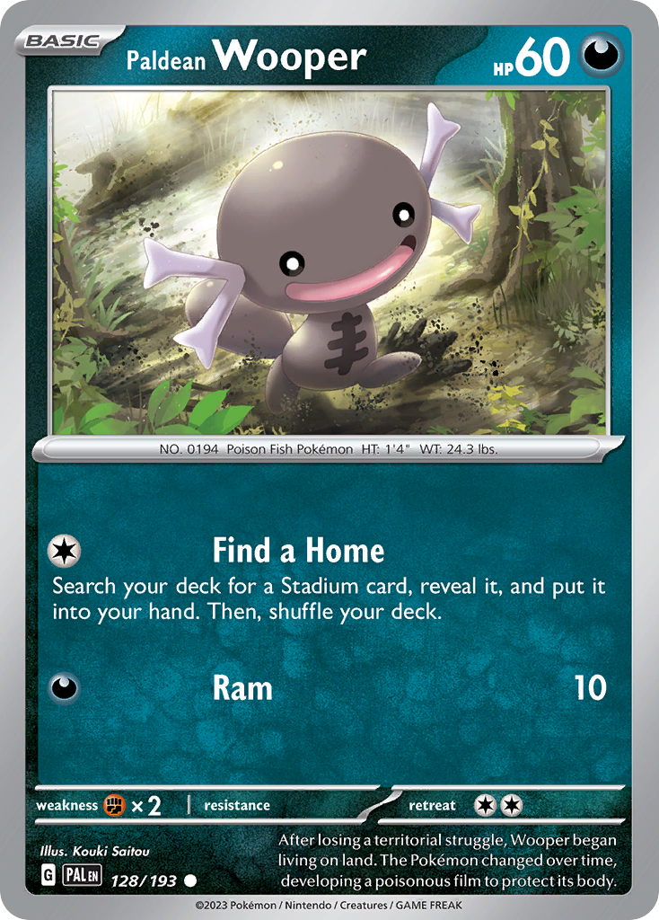 Paldean Wooper 128/193 - Reverse Holo