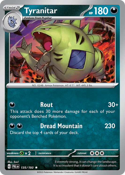Tyranitar 135/193 - Reverse Holo