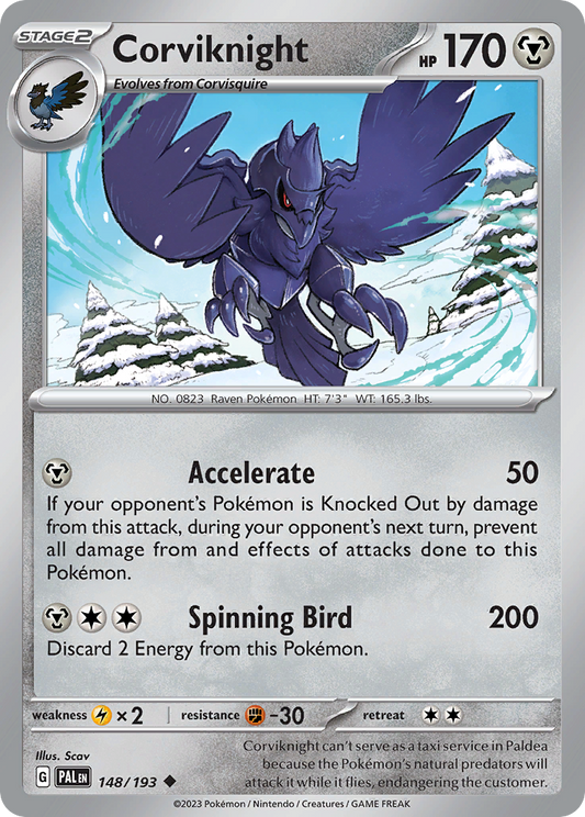 Corviknight 148/193 - Reverse Holo