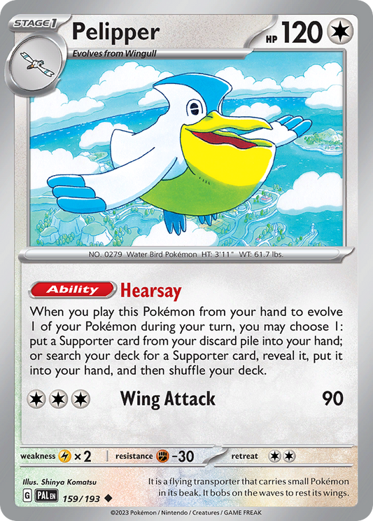 Pelipper 159/193 - Reverse Holo