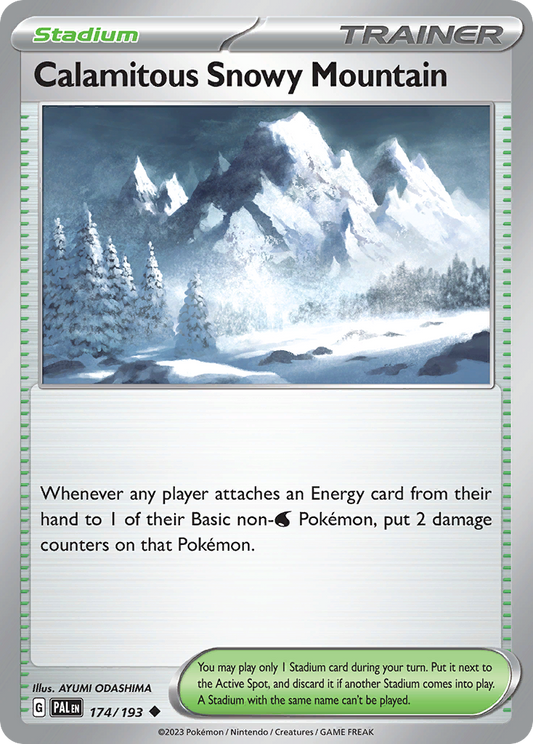 Calamitous Snowy Mountain 174/193 - Reverse Holo