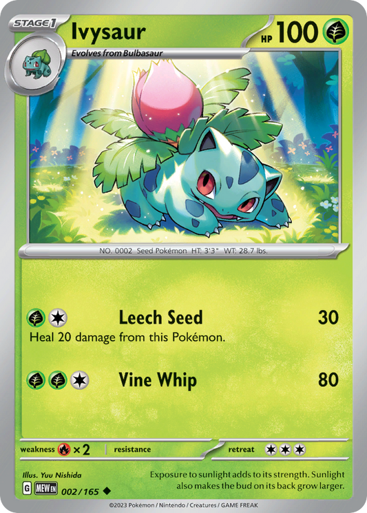 Ivysaur 002/165 - Reverse Holo