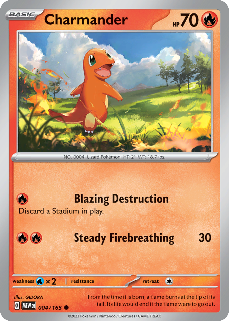 Charmander 004/165 - Reverse Holo