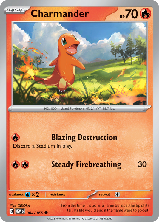 Charmander 004/165 - Reverse Holo