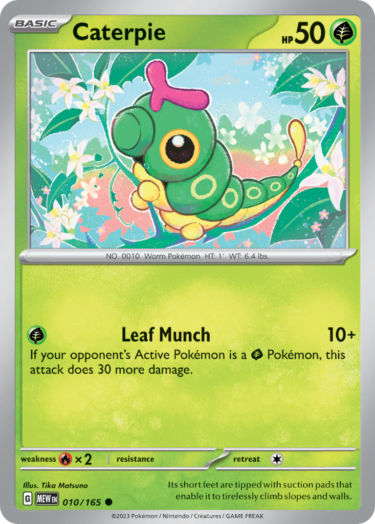 Caterpie 010/165 - Reverse Holo