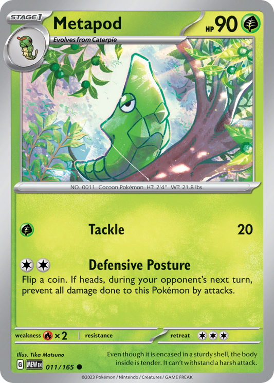 Metapod 011/165 - Reverse Holo