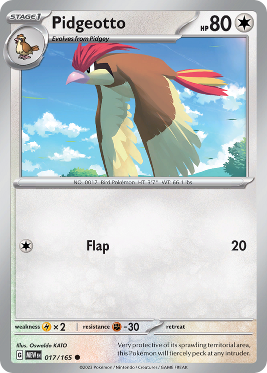 Pidgeotto 017/165